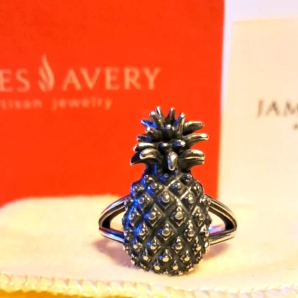 James Avery Retired Pineapple Ring, size 9 - Picture 8 of 11